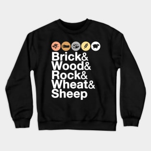 Helvetica Catan | Board Game Geek Crewneck Sweatshirt